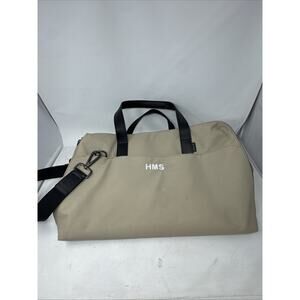 Away The Overnight Duffle Bag in Cream Beige 19.5”x13”x7.5” Carry-On GUC